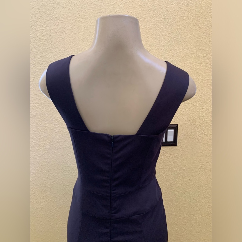 NWT Black Halo Size 6 Dark Gray Sleeveless Mini Dress - Picture 7 of 11